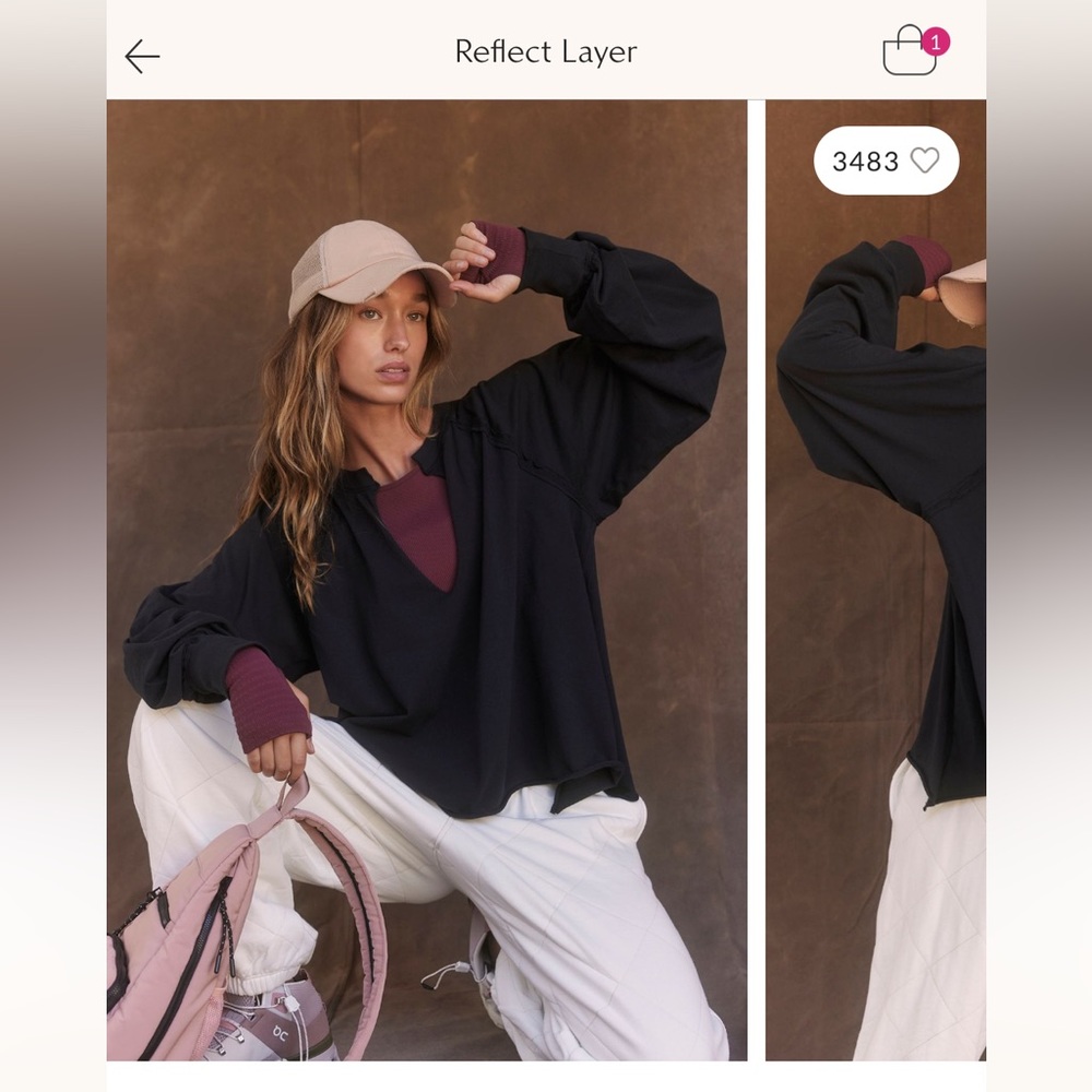 Free People Reflect Layer L Black
